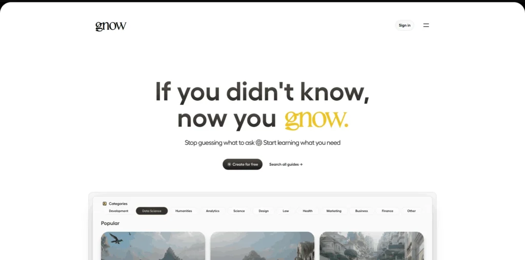 Gnow lifetime access