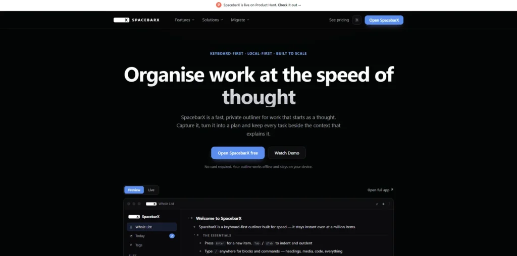 SpacebarX lifetime access