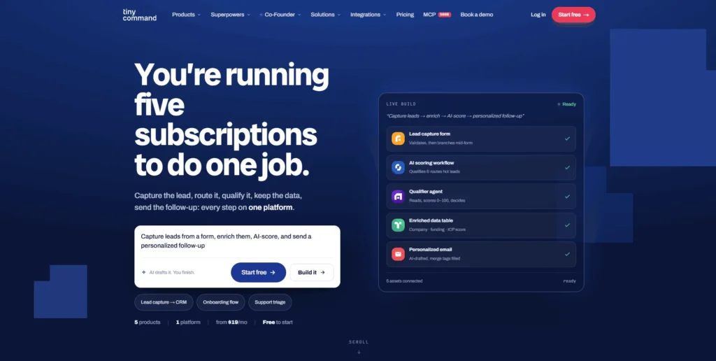 TinyCommand lifetime access