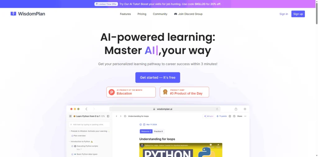 WisdomPlan lifetime access